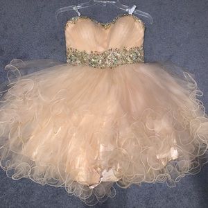 Gold/champagne party dress